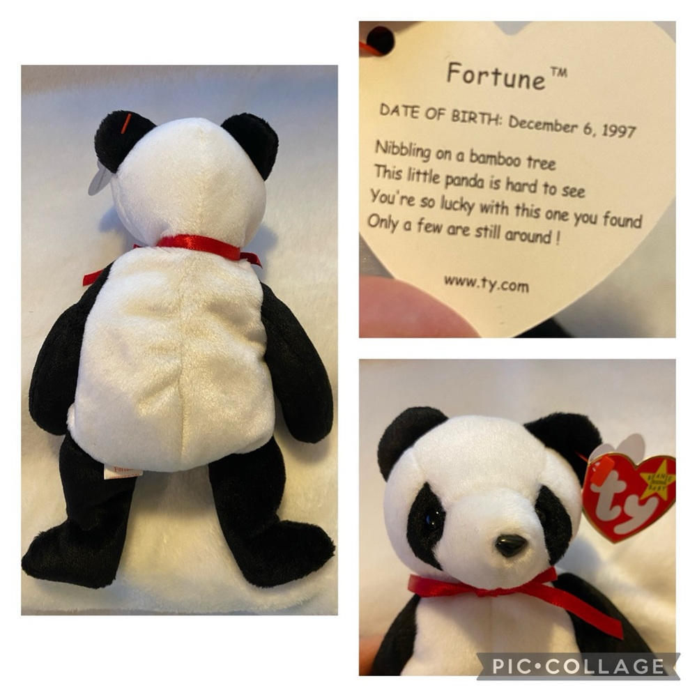 Set of 5 Beanie Babies from 1996 and 1997 with original hang tags - Picture 5 of 10